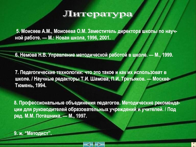 Методическая работа в школе 8. Профессиональные объединения педагогов. Методические рекоменда-ции для руководителей образовательных учреждений и 8. Профессиональные объединения педагогов. Методические рекоменда-ции для руководителей образовательных учреждений и учителей. / Под ред. М.М. Поташника.