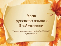 Презентация к уроку по русскому языку Правописание слов с двумя корнями