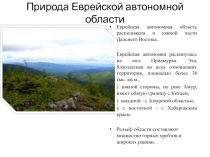 Презентация к уроку Природа ЕАО