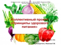 Коллективный проект Принципы здорового питания.