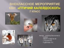 Презентация внеклассное мероприятие Птичий калейдоскоп