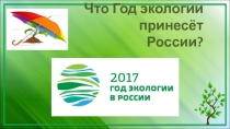 Презентация Экологические проблемы. 2017 год экологии в России