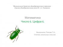 Презентация к уроку математики по теме Число 6. Цифра 6 (1 класс)