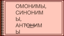 Презентация по лабиринтам русского языка на тему Синонимы,антонимы,омонимы