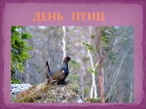 Классный час.Презентация День птиц