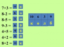 Презентация к уроку по математике в 1 классе.