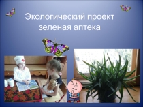 Зеленая аптека презентация для дошкольников