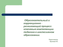 Презентация  Инклюзивное обучение