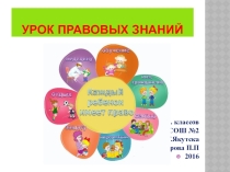 Презентация классного часа на тему Урок правовых знаний(3 класс)