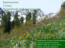 Презентация по краеведению Волшебный край-Хакасия моя