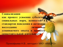 Социализация как процесс усвоения учеником нравственных норм и активное воссоздание личностью собственного опыта
