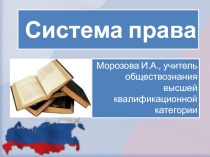 Презентация к уроку Система права