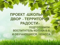 Школьный двор территория радости