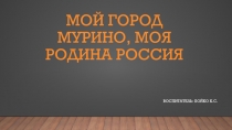 Презентация Мой город Мурино