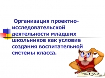 Презентация Организация проектной деятельности