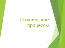 Презентация по МДК 01.02. Психологии социально-правовой деятельности: Психические процессы