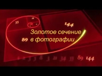 Золотое сечение в фотографии