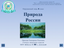 Презентация по окружающему миру на тему Природа России