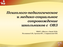 Психолого-педагогическое и медико-социальное сопровождение школьников с ОВЗ