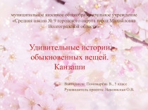 Презентация проекта удивительные истории обыкновенных вещей. Канзаши