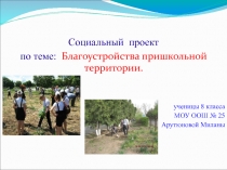 Благоустройства пришкольной территории