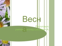 Презентация для дошкольников на тему: Весна