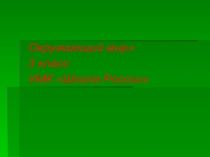 Презентация по окружающему миру на тему  Берегите природу