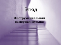 Инструментальная музыка. Этюд (Презентация к уроку в 7 классе)
