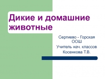 Презентация для начальных классов по теме Домашние животные