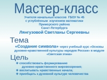 Презентация. Мастер - класс Создание символа