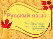 Презентация по русскому языку на тему Третье склонение имени существительного (4 класс)