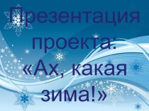 Презентация проекта: Ах, какая зима!
