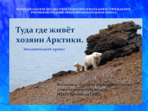 Экологический проект Туда где живёт хозяин Арктики4 класс