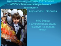 Презентация портфолио на районный конкурс Ученик года.