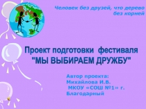 Презентация по подготовке урока-фестиваля
