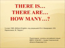 Презентация по английскому языку 3 класс There is/ There are УМК Английский язык. Briilliant под редакцией Ю. А. Комаровой, И.В. Ларионовой, Ж. Перретт