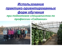 Презентация Использованиепрактико-ориентированных форм обучения