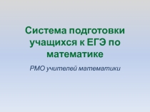 Система подготовки учащихся к ЕГЭ по математике. Рекомендации для успешной подготовки к ЕГЭ.
