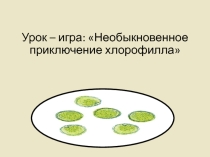 Презентация Необыкновенное приключение хлорофилла -(урок - игра).