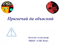 Исследовательский проект Примечай да объясняй