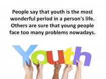 Презентация Youth problems (эссе)
