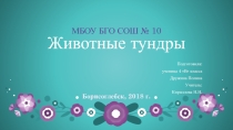 Презентация по окружающему миру на тему Тундра(4 класс)