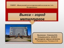 Презентация Зарождение сталеплавильных процессов