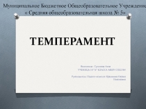 Презентация по психологии на тему: Темперамент