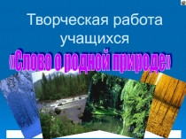 Презентация Творческая работа учащихся