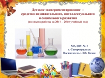 Презентация Экспериментальная деятельность. 2 часть