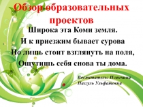 Презентация, Обзор образовательных проектов