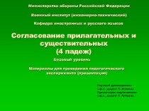 Презентация для изучения темы Родительный падеж