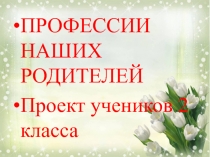 Презентация -проект Профессии наших родителей