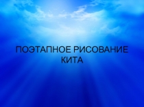 Поэтапное рисование кита.